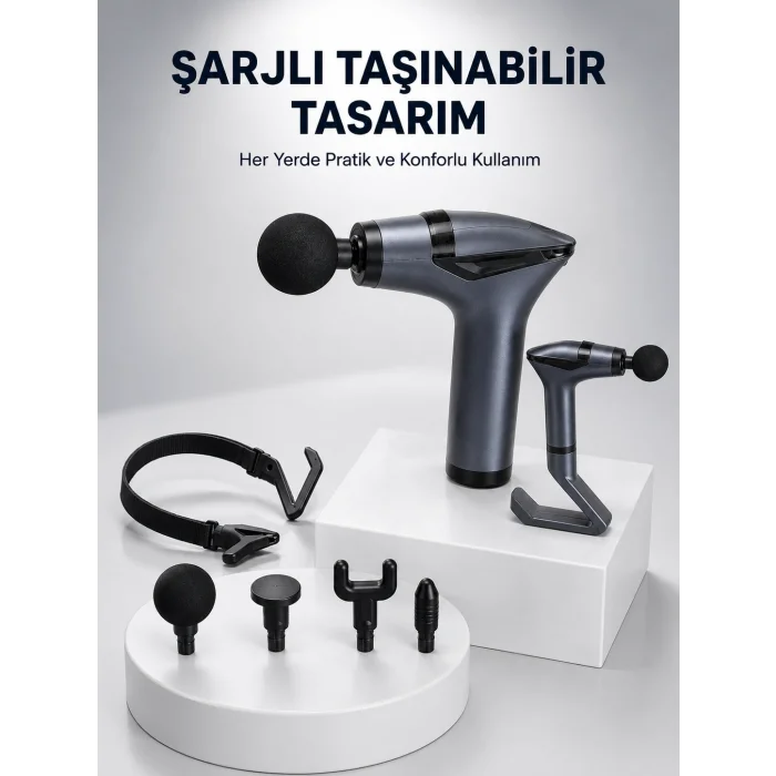 BUĞZ 3in1 Fonksiyonel Şarjlı Masaj Aleti Ayak Yüz Vücut Masajı Yeni Nesil