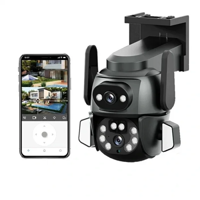 BUĞZ 3MP + 3MP Wi-Fi IP TF Kart Girişli Optik Zoom Kamera