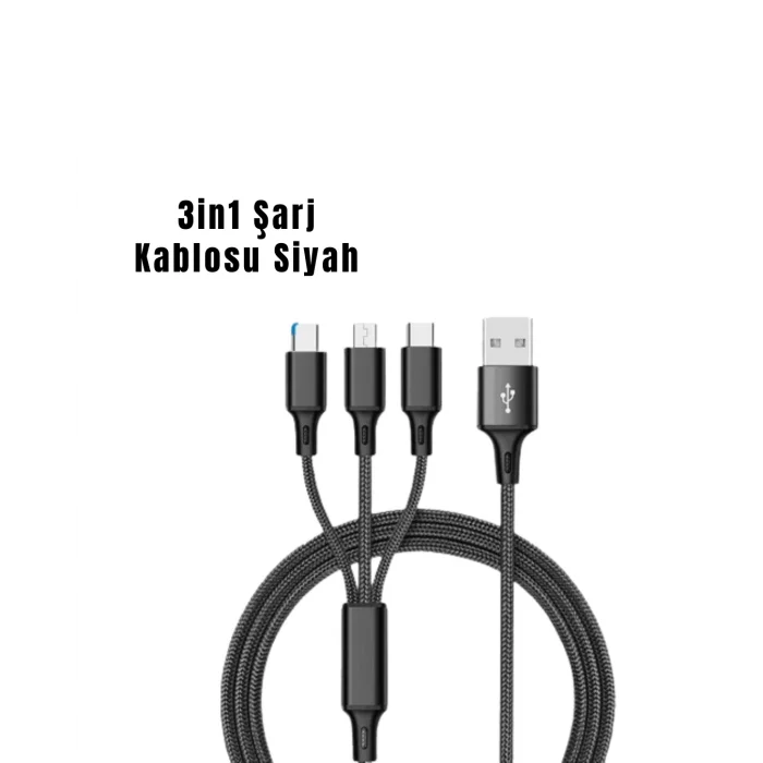 BUĞZ 3’ü 1 Arada Hızlı Şarj Kablosu