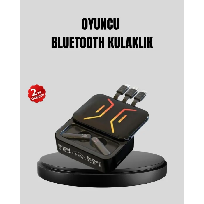 BUĞZ 3’ü 1 Arada Kablolu ve Kablosuz Bluetooth 5.3 Kulaklık