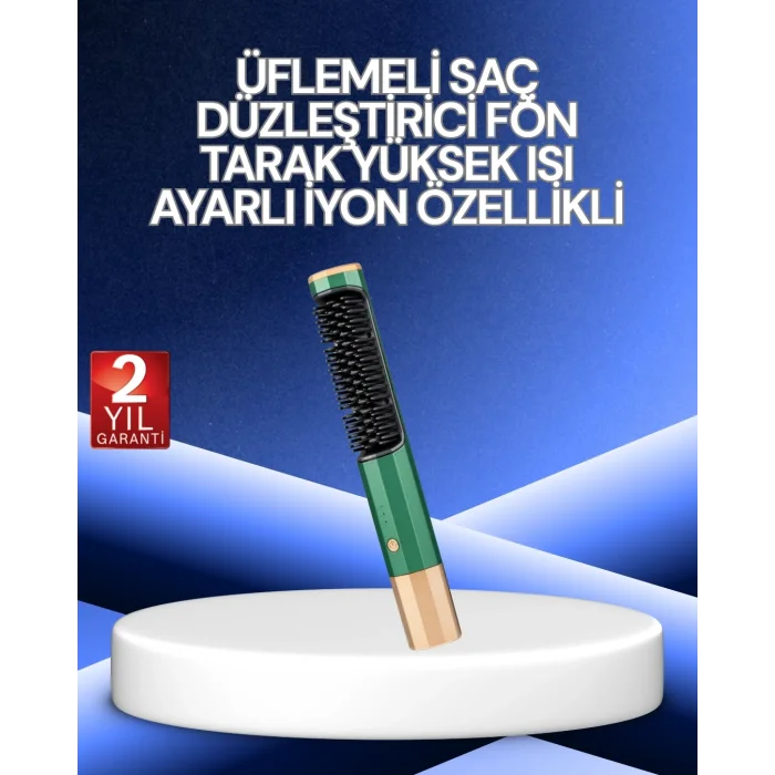 BUĞZ 3’ü 1 Arada Saç Şekillendirme Seti – Kurutma, Düzleştirme, Tarama
