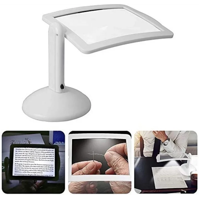 BUĞZ 3x  360 Derece Döndürme Ekranlı, Çok Fonksiyonlu Masaüstü Büyüteç 3x