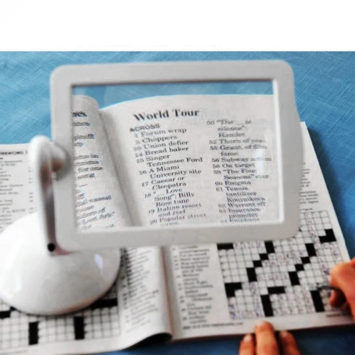 BUĞZ 3x  360 Derece Döndürme Ekranlı, Çok Fonksiyonlu Masaüstü Büyüteç 3x