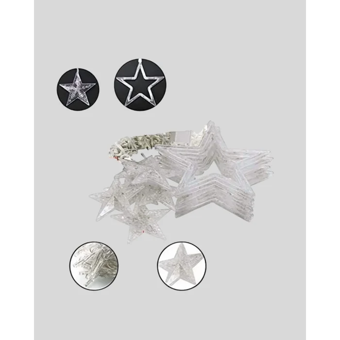 BUĞZ 3x3 Metre Yıldız Peri Led Perde Işık Romantik Dekorasyon