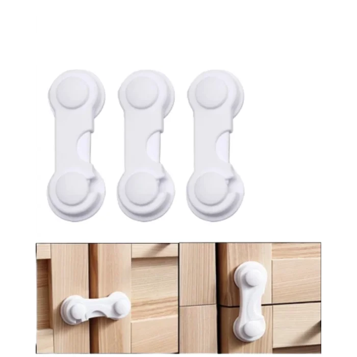 BUĞZ 4 Adet Çok Amaçlı Dolap Güvenlik Kilidi Çocuklara Karşı Koruyucu Çözüm - BUĞZ