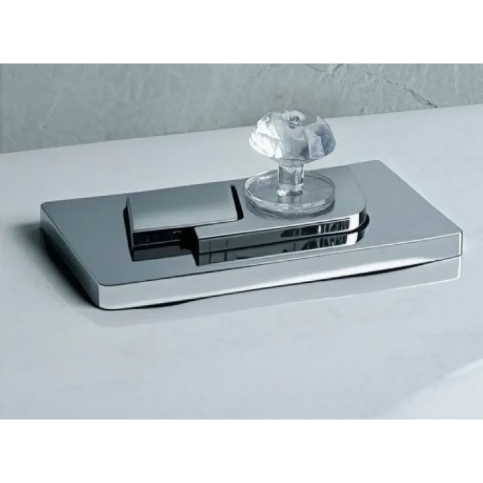 BUĞZ 4 Adet Kristal Tasarımlı Çok Amaçlı Yapışkanlı Tutacak Buton