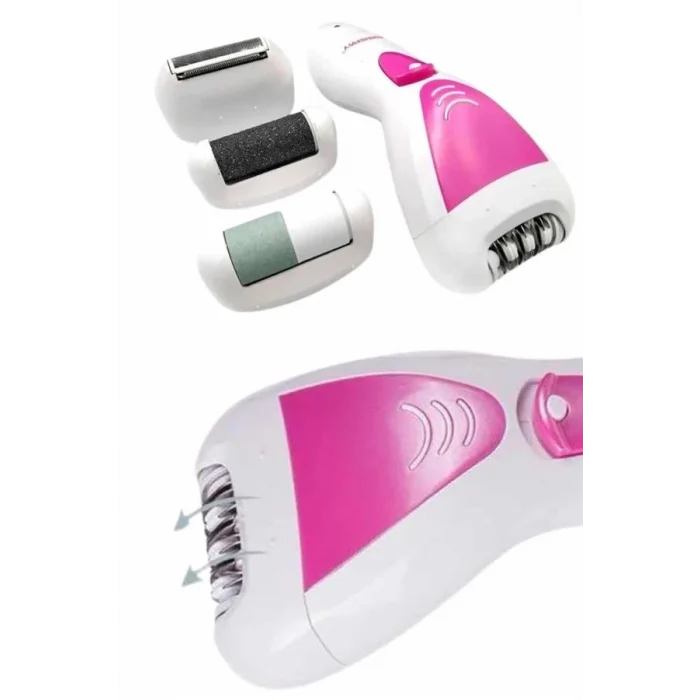 BUĞZ 4 Başlıklı Bakım Cihazı Epilatör Tüy Alma Makinesi Topuk Törpüsü