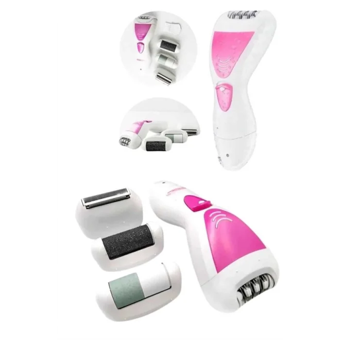  4 Başlıklı Lazer Öncesi Kısaltma Epilasyon Aleti Epilatör Çok Amaçlı
