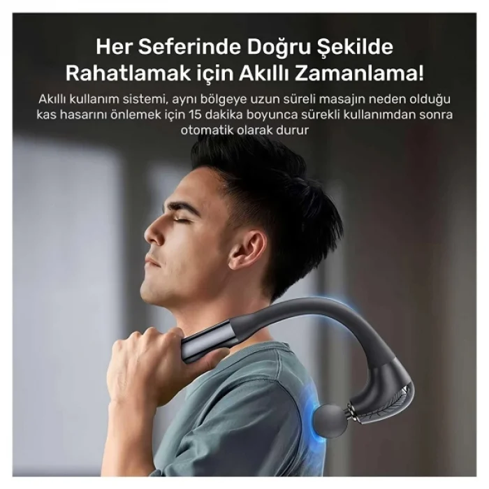 BUĞZ 4 Başlıklı Uzun Saplı Ergonomik Profesyonel Sporcu Masaj Tabancası