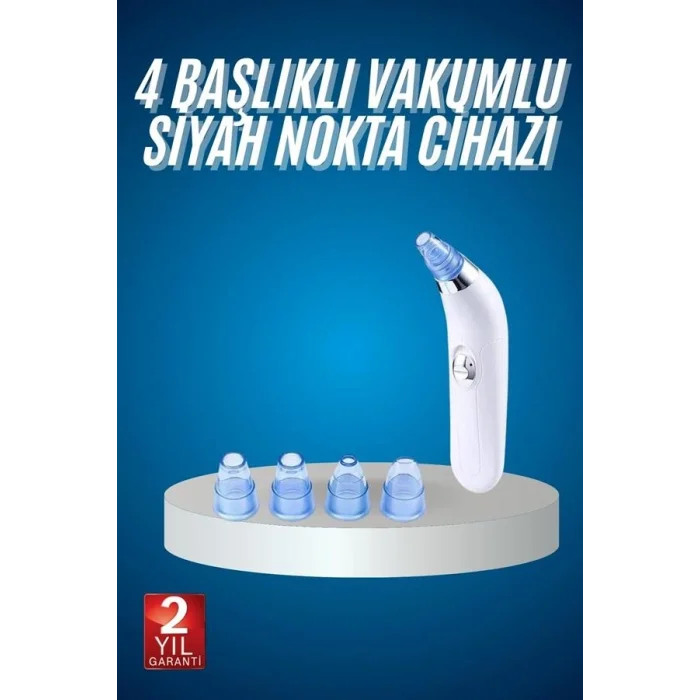 BUĞZ 4 Başlıklı Vakumlu Siyah Nokta Ve Yüz Temizleme Cihazı