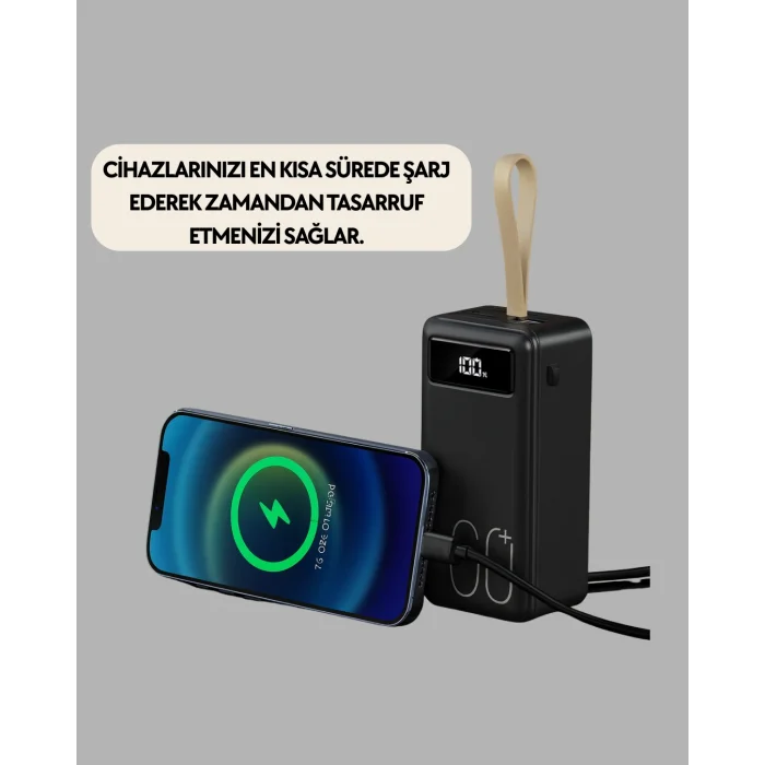 BUĞZ 4 Çıkışlı Hızlı Şarj Destekli Powerbank Yeni Nesil - BUĞZ