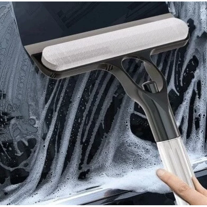  4 in 1 Spreyli Çek Çekli Camsil ve Fırça Aparatı