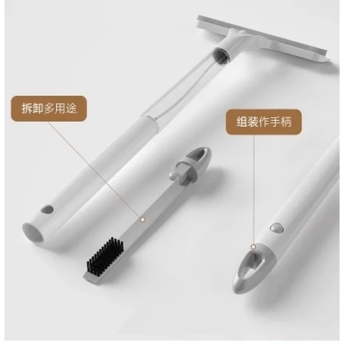  4 in 1 Spreyli Çek Çekli Camsil ve Fırça Aparatı