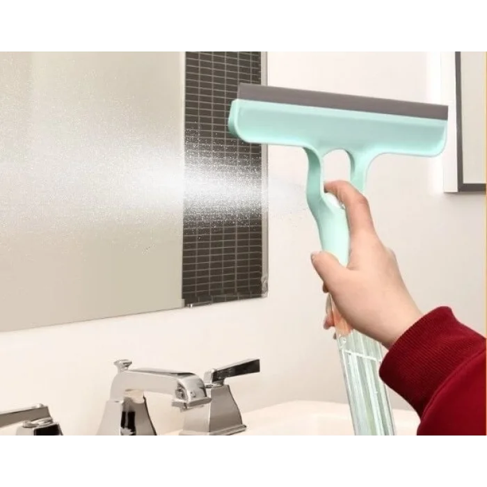  4 in 1 Spreyli Çek Çekli Camsil ve Fırça Aparatı