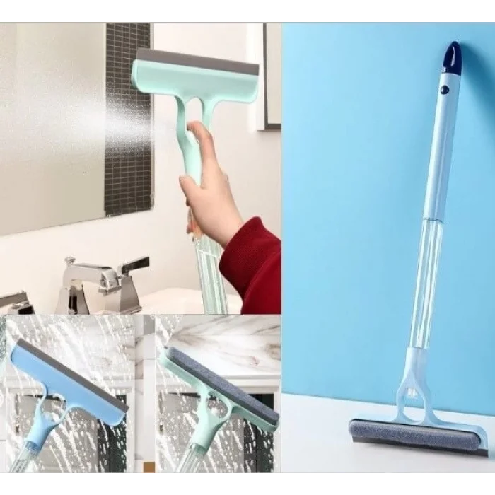  4 in 1 Spreyli Çek Çekli Camsil ve Fırça Aparatı