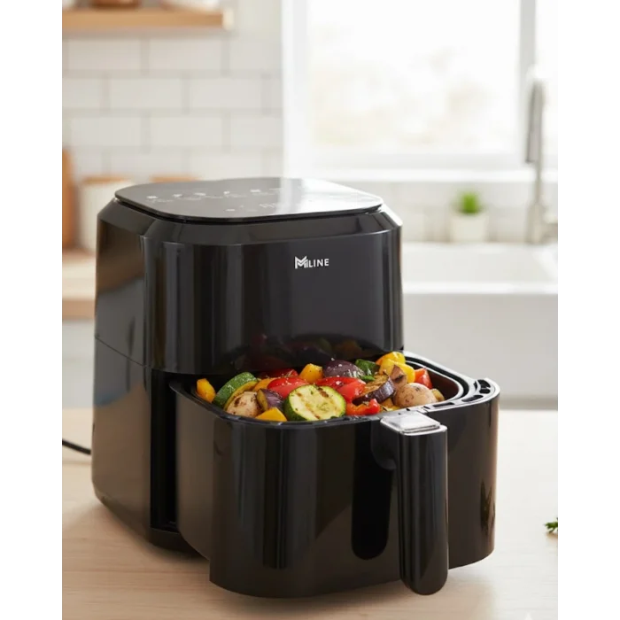 BUĞZ 4 Litre Cam Hazneli 1360W Ayarlanabilir Isılı Airfryer