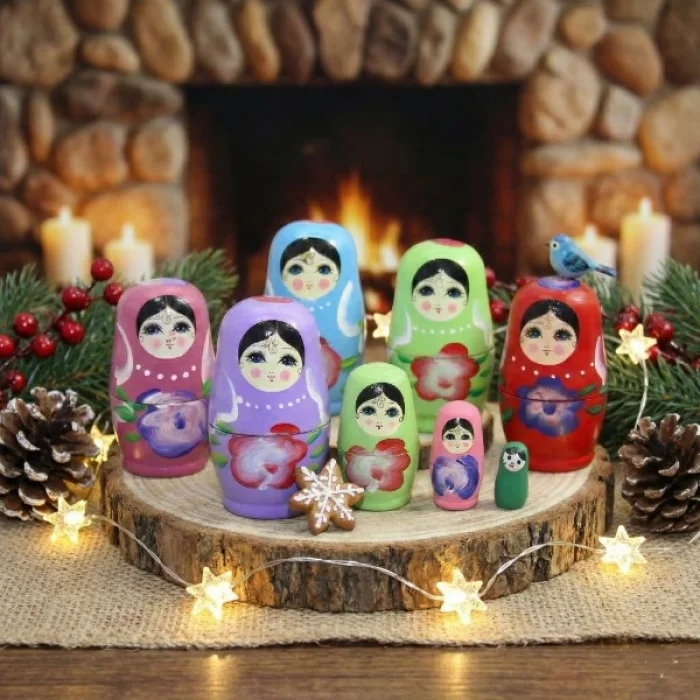 BUĞZ 4lü Ahşap Matruşka