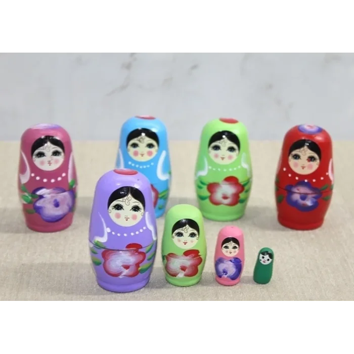 BUĞZ 4lü Ahşap Matruşka Alk3814