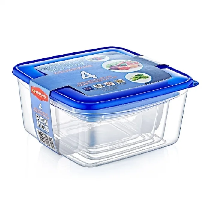 BUĞZ 4lü Kare Saklama Kabı Seti