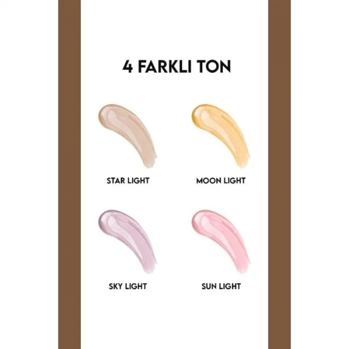 BUĞZ 4lü Likit Highlighter Aydınlatıcı Seti