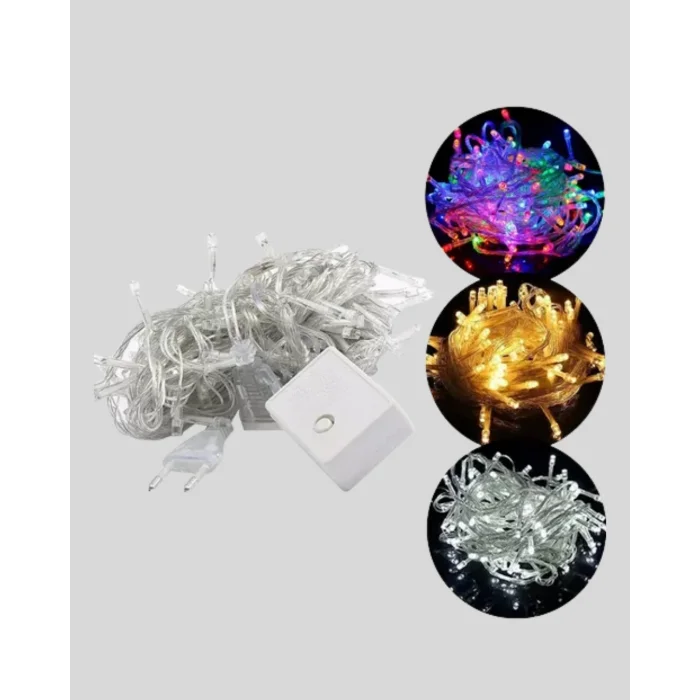 BUĞZ 4 Metre Icicle Şelale Led Yılbaşı Perde Işık Sıcak Ambiyans