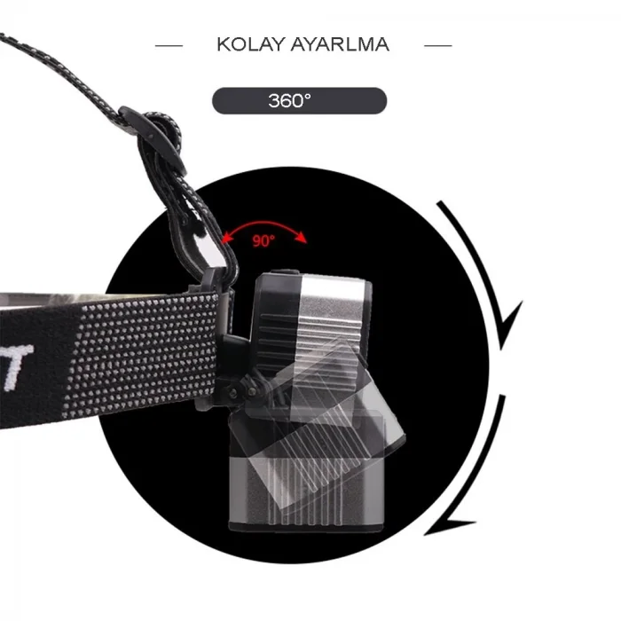 BUĞZ 4 Modlu Sensörlü Şarjlı  Güçlü Kafa Lambası  Wt-248