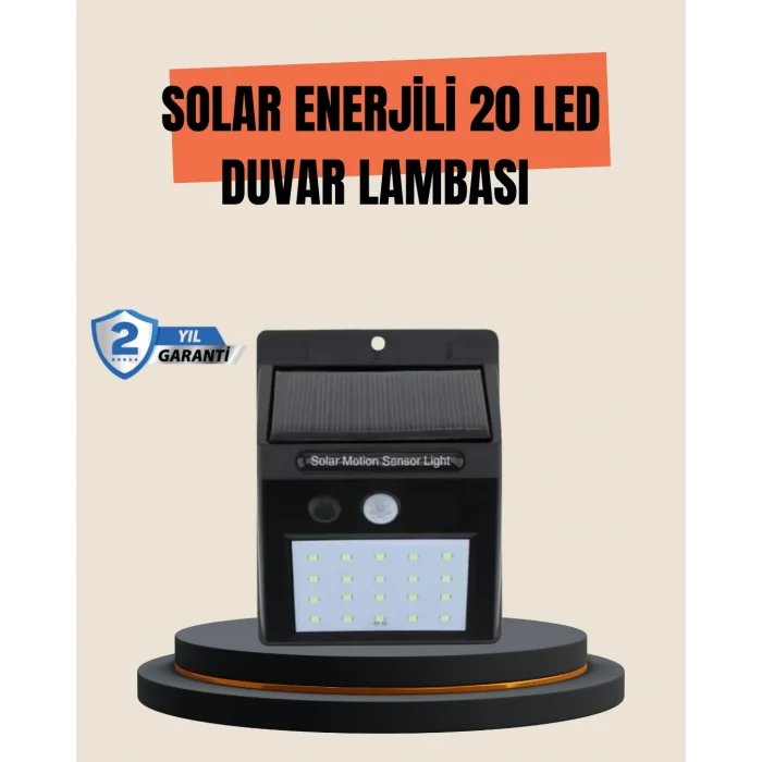 BUĞZ 4 Modlu Solar LED Bahçe ve Garaj Lambası