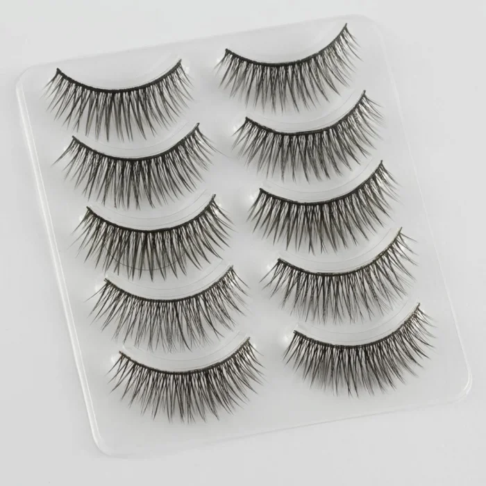 BUĞZ 4 Parça Kirpik Seti Takma Kirpik Takımı 5li Kirpik Set Kirpik Kıvırıcı Kirpik Yapıştırıcı Rimel Maskara Fırçası ( BUĞZ )