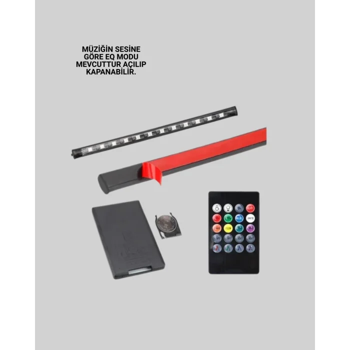 BUĞZ 4 Parça RGB LED Araç İçi Aydınlatma Sistemi