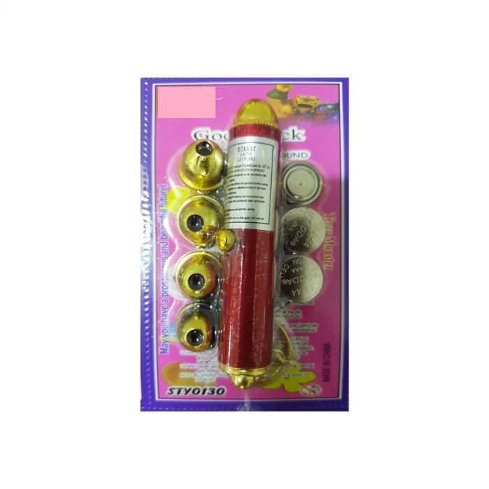 BUĞZ 4 Yedek Başlıklı Pilli Kedi Oyuncağı Lazer Anahtarlık