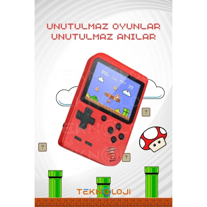  400 Oyunlu Mini Atari Gameboy Oyun Konsolu Gamebox Kollu Atari
