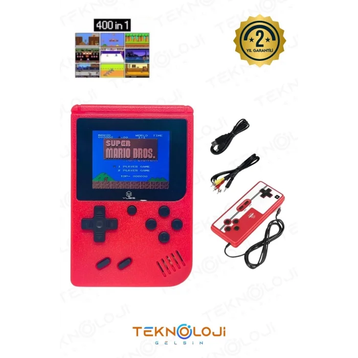  400 Oyunlu Mini Atari Gameboy Oyun Konsolu Gamebox Kollu Atari