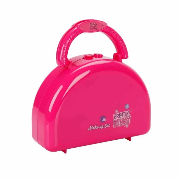  4278 Pretty Pinky 3 Katlı Pembe Çantalı Makyaj Seti -Sunman