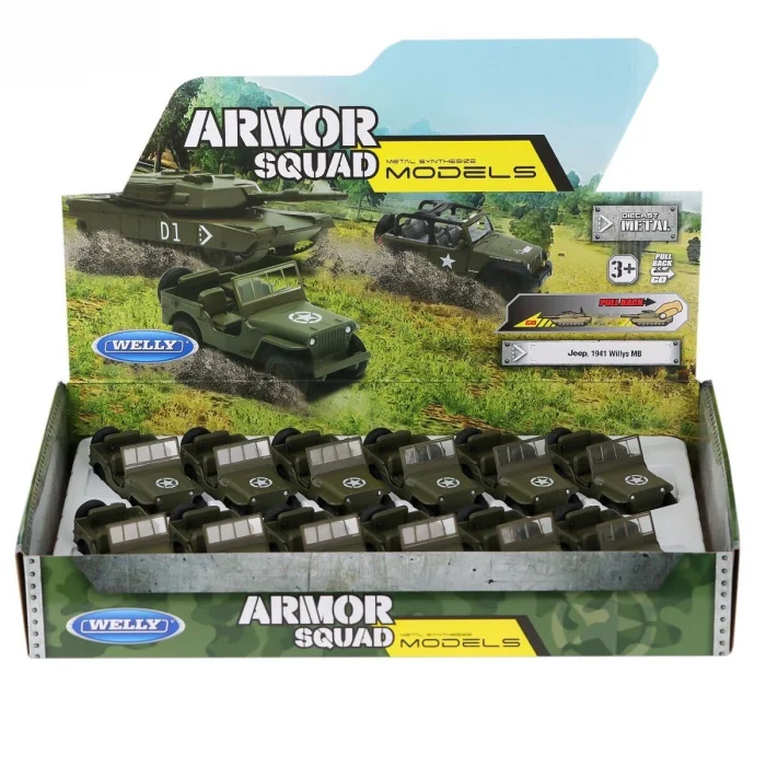  43723 Welly Jeep Willys 1:32 - 1 adet fiyatıdır