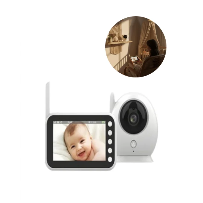BUĞZ 4.5 İnç Ekranlı Gece Görüşlü Bebek Kamerası ve Monitörü - BUĞZ
