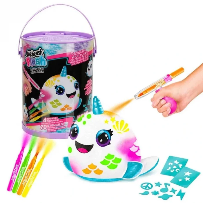 BUĞZ 45523 Airbrush Peluş Neon Boyama Seti -Sunman