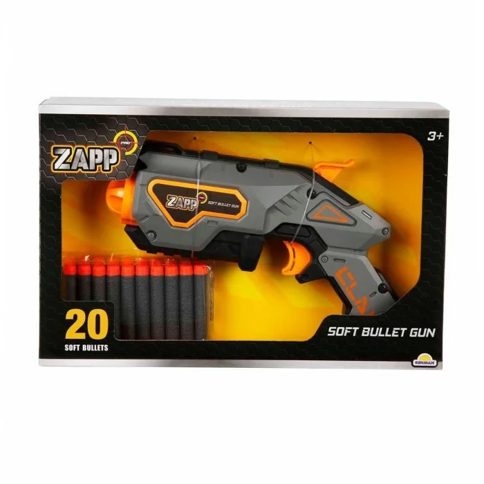 BUĞZ 4576  20 Mermili Sünger Dart Atan Silah 28 cm