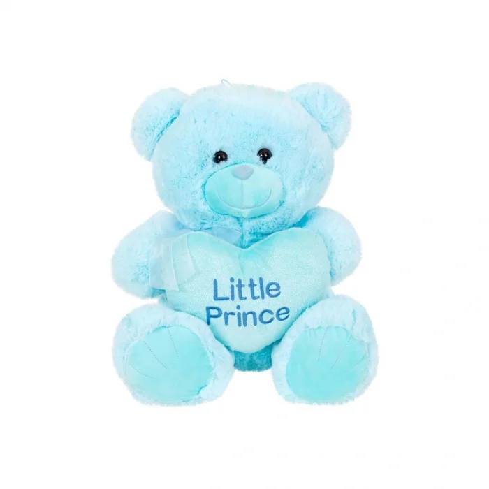 BUĞZ 4763 Peluş Ayı Prens ve Prenses Kalpli Ayı 45 cm