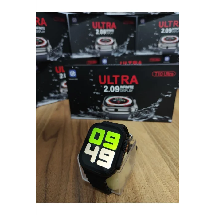BUĞZ 49mm Siyah Kasa ve Turuncu Silikon Kordonlu Akıllı Saat - Sesli Görüşme ve SIM Kart Desteği