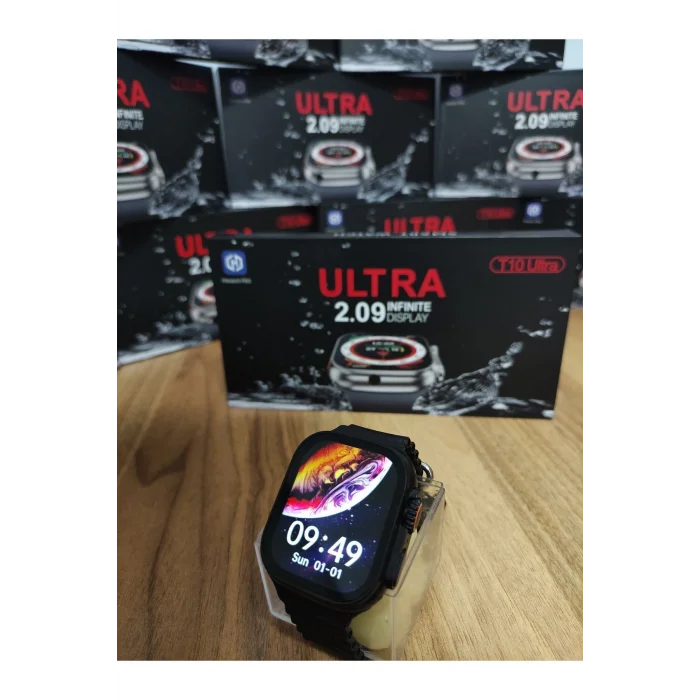 BUĞZ 49mm Siyah Kasa ve Turuncu Silikon Kordonlu Akıllı Saat - Sesli Görüşme ve SIM Kart Desteği