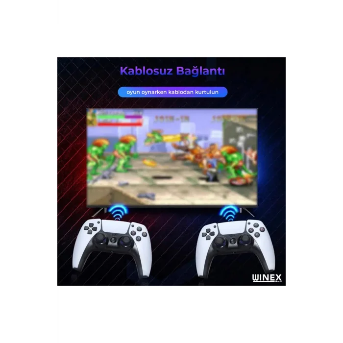 BUĞZ 4K Android TV stick retro oyun konsolu oyunlu 64GB Bluetooth siyah - Elektronik Var