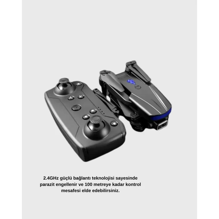 BUĞZ 4K Katlanabilir Drone Uzaktan Kontrollü Wi-Fi Görüntü Aktarımlı