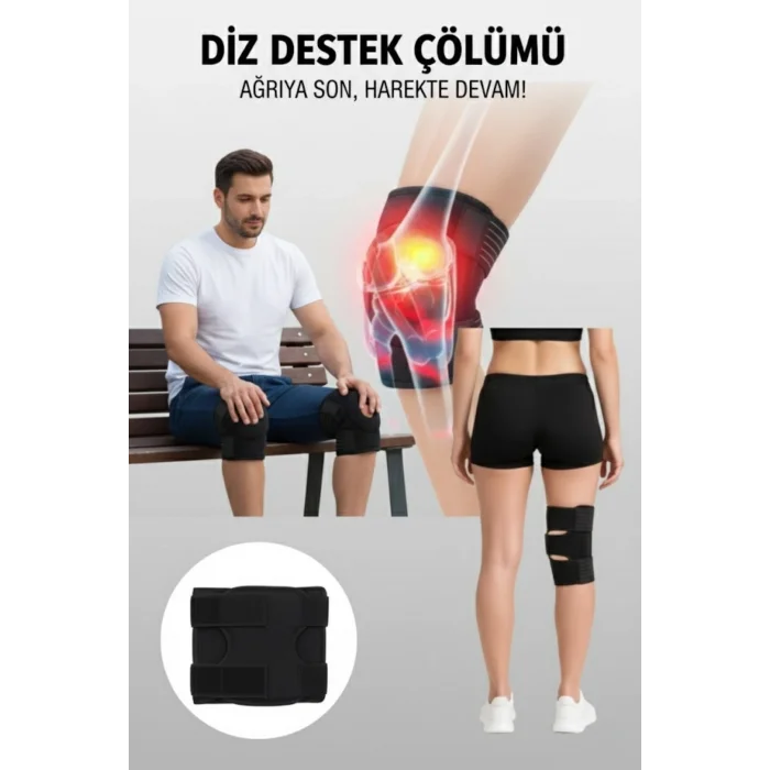 BUĞZ 4’lü Ortopedik Medikal Set – 2’li El Bilek Ateli + 2’li Diz Korsesi, Ayarlanabilir ve Destekleyici