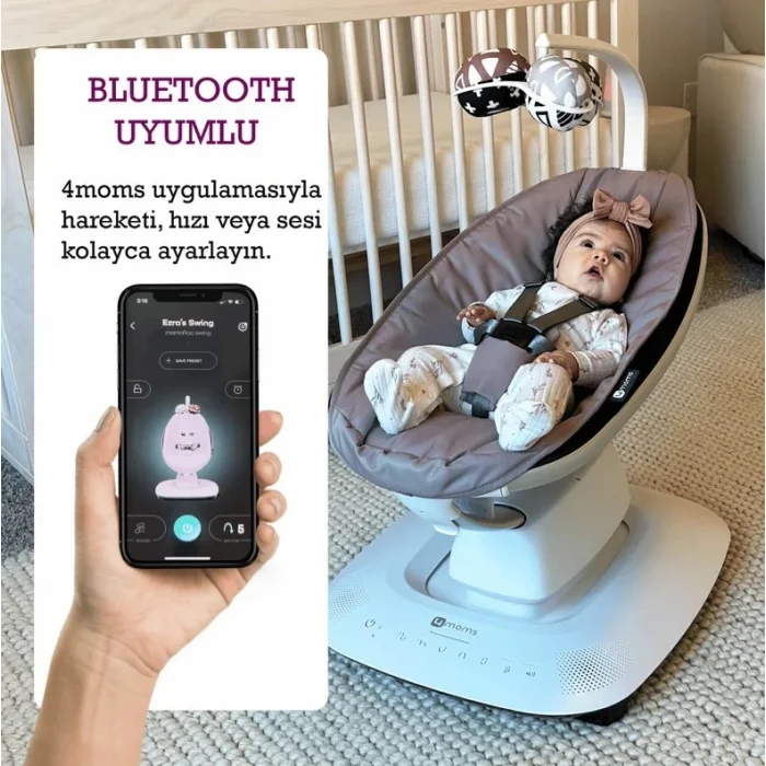BUĞZ 4Moms Mamaroo 5.0 Elektrikli Ana Kucağı - Rosewood