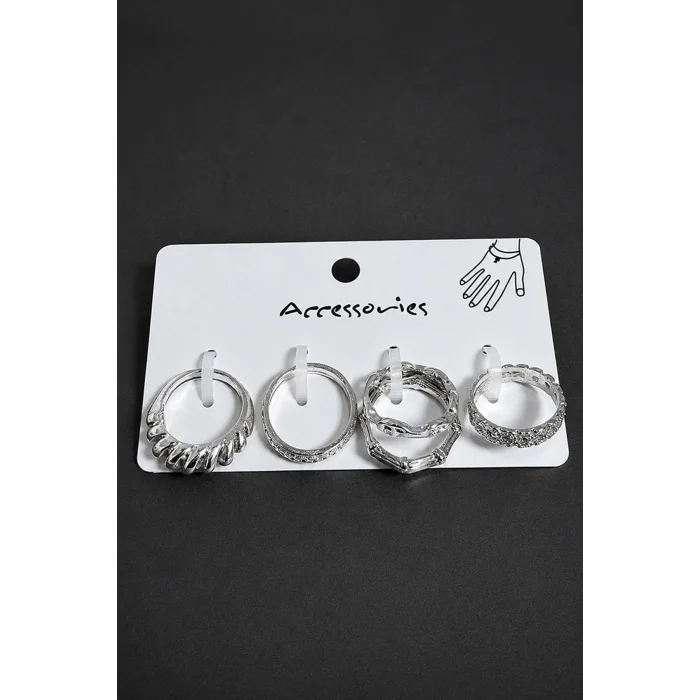 BUĞZ 5 Adet Metal Eklem Yüzük