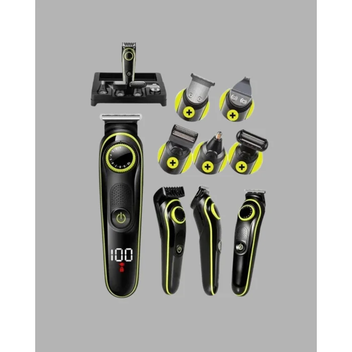 BUĞZ 5 Başlıklı Şarjlı Tıraş Makinesi – Saç, Sakal, Burun ve Vücut İçin Çok Fonksiyonlu Bakım Seti - Lisinya