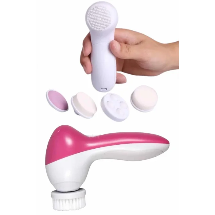  5 Başlıklı Titreşimli Cilt Temizleme Seti Canlandırıcı ve Onarıcı