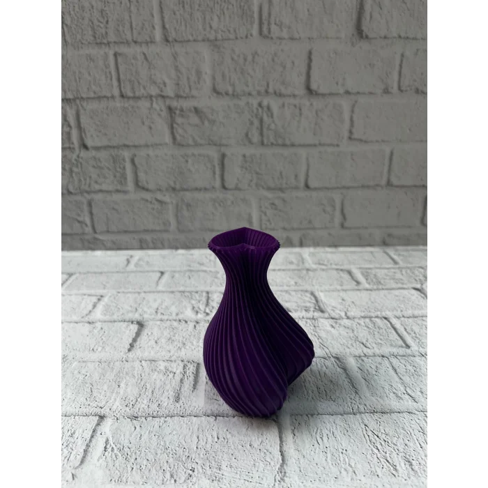 BUĞZ 5 cm Mor Kalp Formlu Mini Vazo Modern Mini Dekor Ürünü - Lisinya