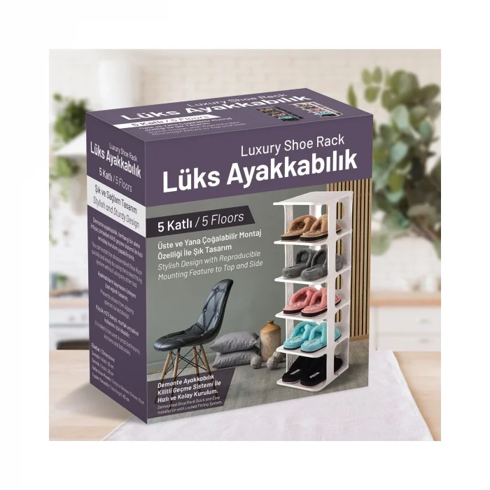 BUĞZ 5 Katlı Pratik Ayakkabılık - Ayakkabı Rafı