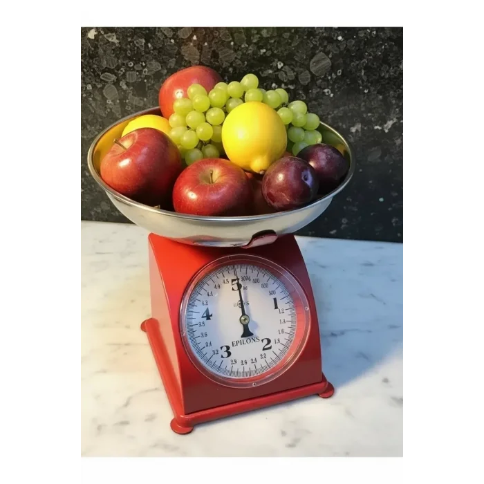BUĞZ 5 Kg Retro Nostalji Mutfak Tartısı Analog Terazi